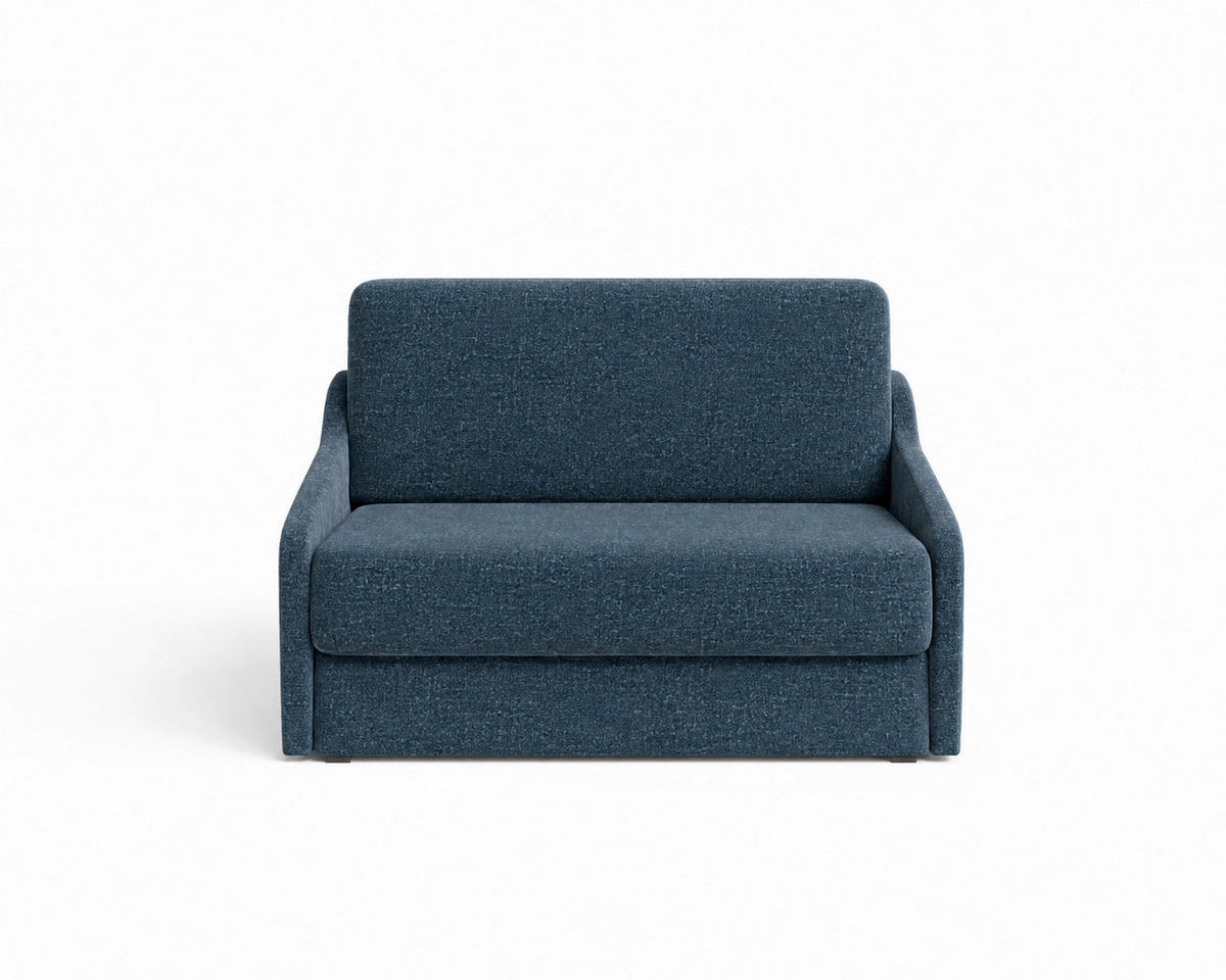 SCHLAFSOFA Dunkelblau  - Schwarz/Dunkelblau, Design, Kunststoff/Textil (136/86/113cm) - MID.YOU