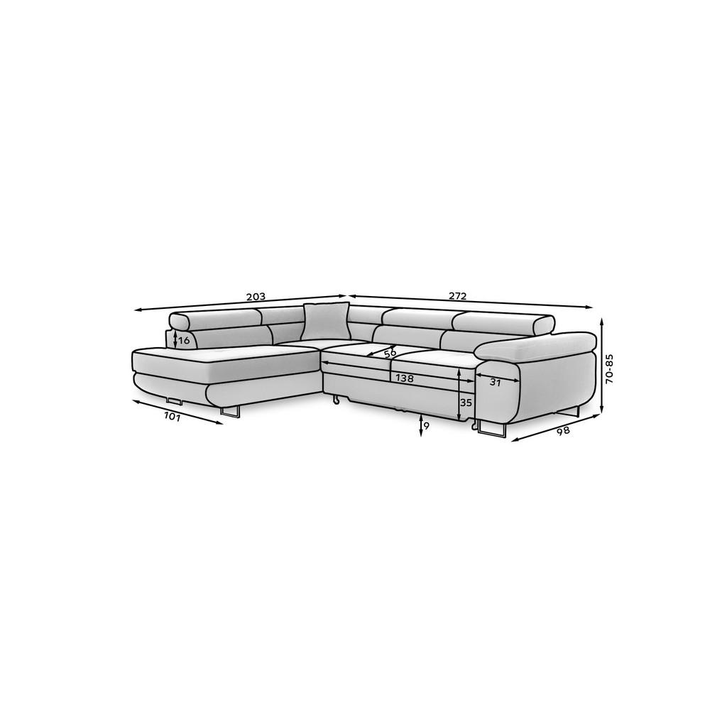 Thumbnail - Mid.you Ecksofa, Braun, Dunkelbraun, Textil, 4-Sitzer, 272x203 cm, Made in EU, Wohnzimmer, Sofas & Couches, Wohnlandscha...