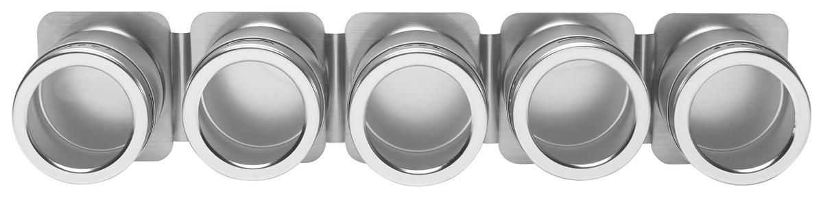 KRYDDASK SET - klar/silver, Basics, metall/plast (6/5,5cm) - Homeware Profession.
