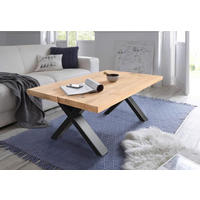 KLUB STOČIĆ 115/44/65 cm  crna, boja hrasta  - boja hrasta/crna, Moderno, drvo (115/44/65cm) - Hom`in