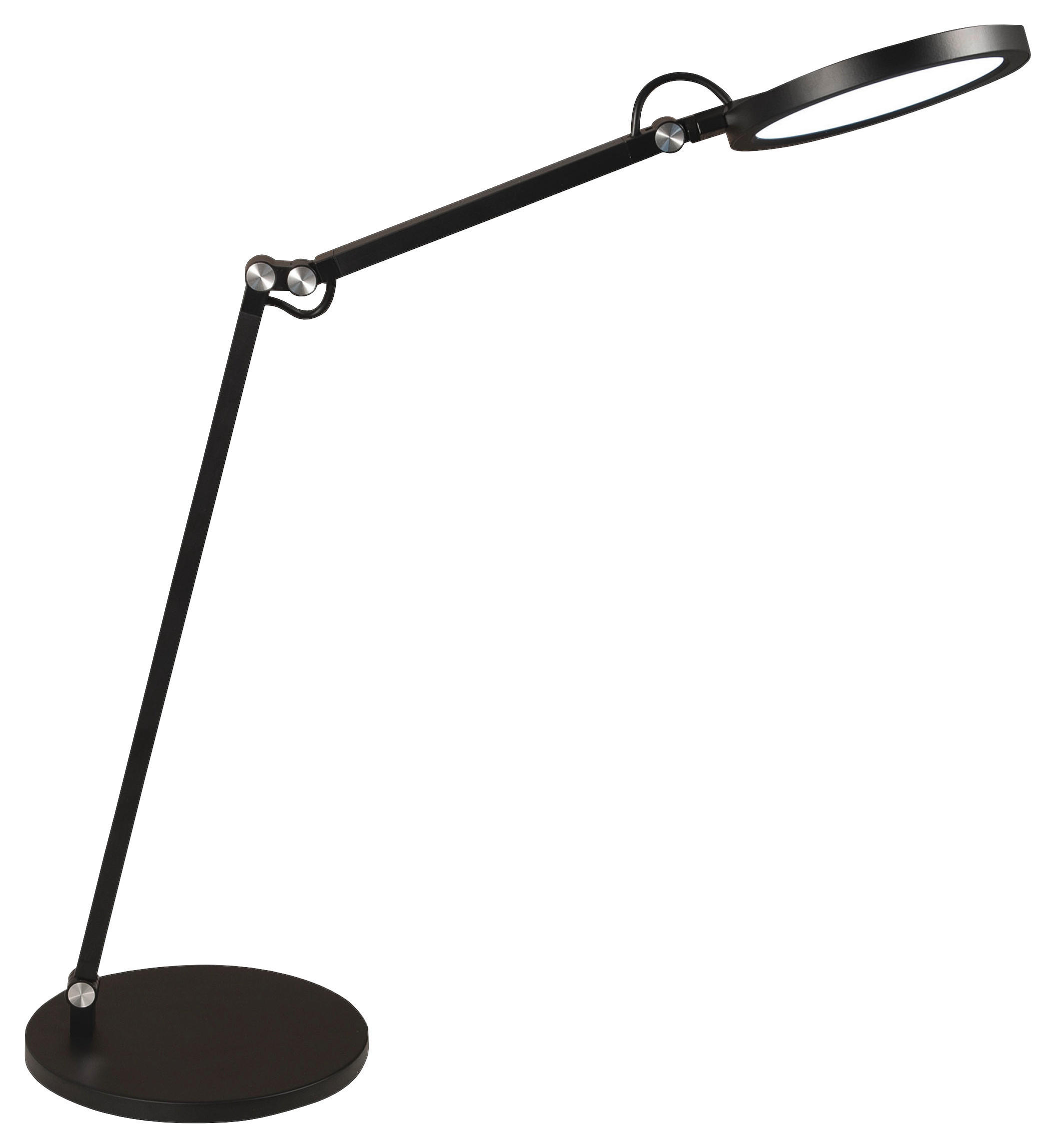 LED-SCHREIBTISCHLEUCHTE Regina 40/80 cm  - Schwarz, Design, Kunststoff/Metall (40/80cm) - Fabas Luce
