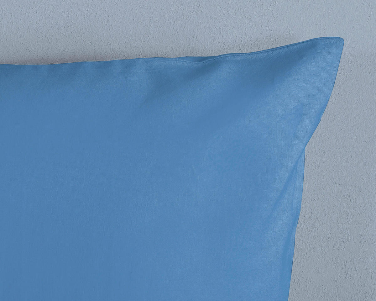 WENDEBETTWÄSCHE 2-teilig Good Morning Renforcé 140/200 cm  - Blau/Schwarz, Basics, Textil (140/200cm)