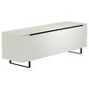 LOWBOARD Schwarz, Weiss  160/51/45 cm  - Weiss/Schwarz, Design, Glas/Holzwerkstoff (160/51/45cm) - Moderano