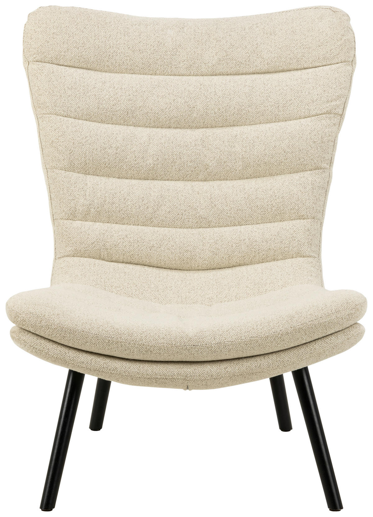 FÅTÖLJ i textil cremefärgad  - svart/cremefärgad, Design, trä/textil (82/102/97cm) - Livetastic