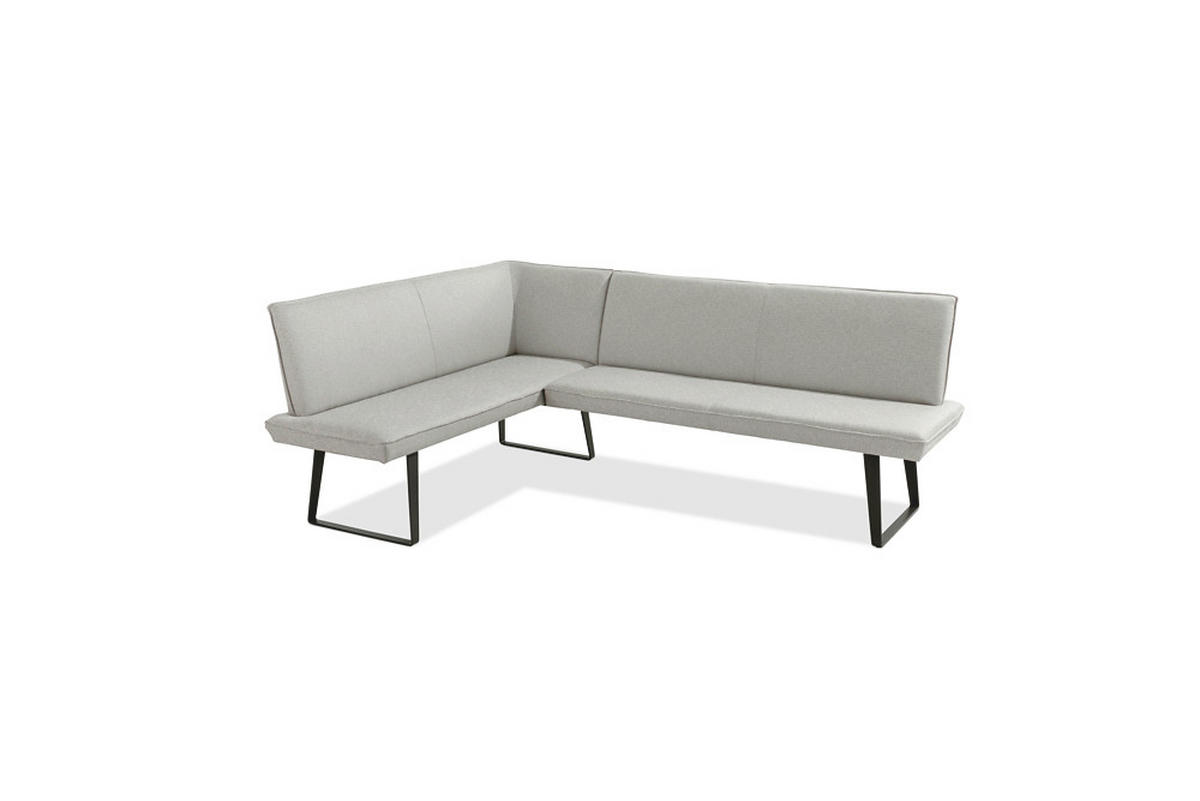GARTENECKBANK  - Anthrazit/Beige, Design, Textil/Metall (170/235cm)