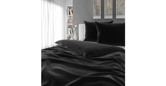 BETTWÄSCHE 200/200 cm - Schwarz, Basics, Textil (200/200cm) - Novel