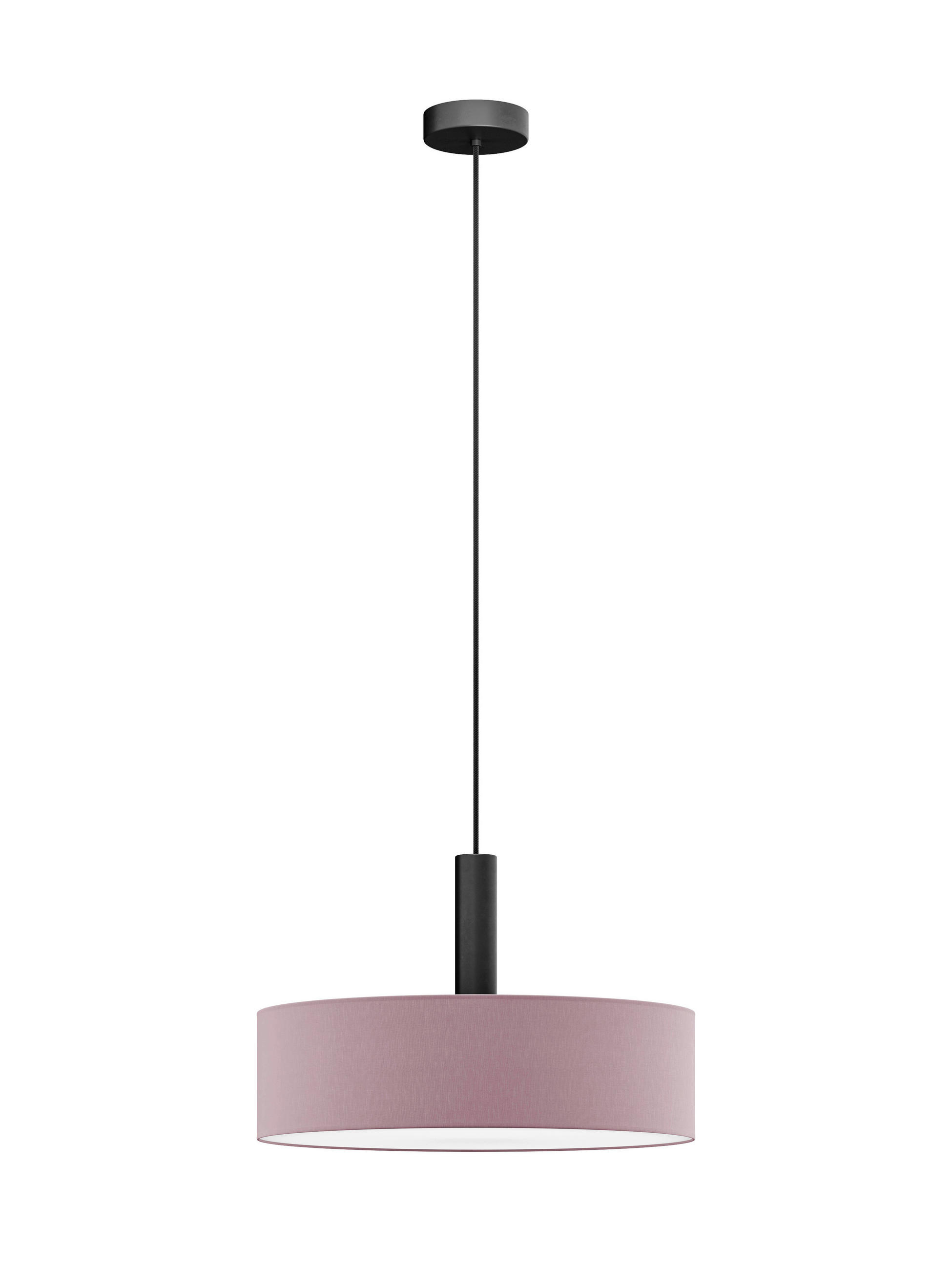 FÜGGŐLÁMPA 50/115 cm  - orgona, Basics, műanyag/textil (50/115cm)