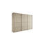 SCHIEBETÜRENSCHRANK 3 -türig Sandfarben - Sandfarben, Design, Holzwerkstoff/Metall (242/229,6/67,7cm) - HÜLSTA