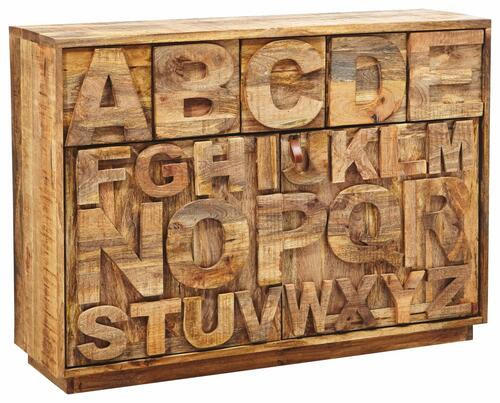 KOMMODE  in 128/91/37 cm  - Braun, Design, Holz (128/91/37cm) - Landscape
