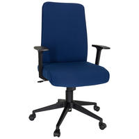 VRTLJIVI STOL tekstil modra, črna  - modra/črna, Moderno, umetna masa/tekstil (65/120/62cm) - MID.YOU