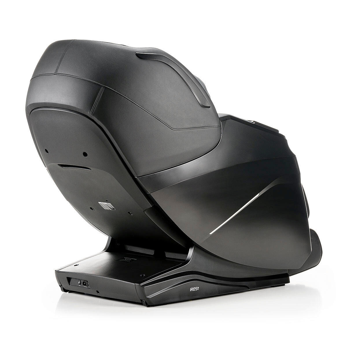 MASSAGESESSEL  mit Schwarz integrierte Lautsprecher, Relaxfunktion, Liegefunktion, Sitzheizung, Netzbetrieb, Massagefunktion, Herz-Waage-Funktion, abwischbar, ausziehbare Fußstütze, Bluetooth-Lautsprecher, Rückenlehne in S-Form  - Schwarz, Basics, Kunststoff/Textil (76/113/155-175cm) - iRest