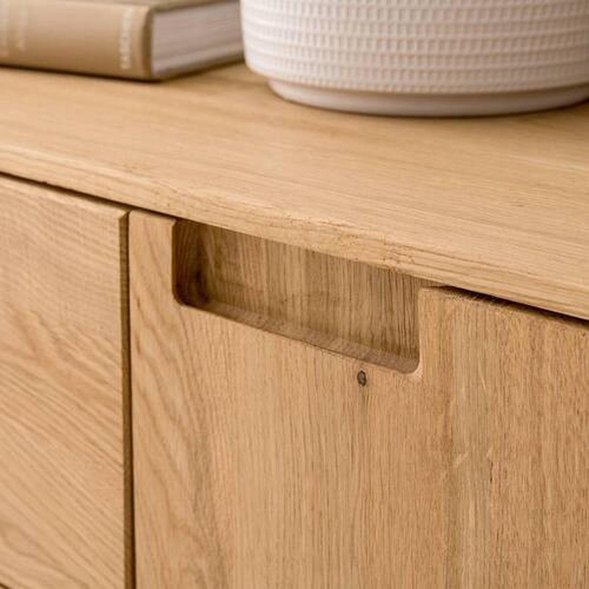 SIDEBOARD Wildeiche  160/89,1/40 cm  - Wildeiche, Natur, Holz (160/89,1/40cm) - home24