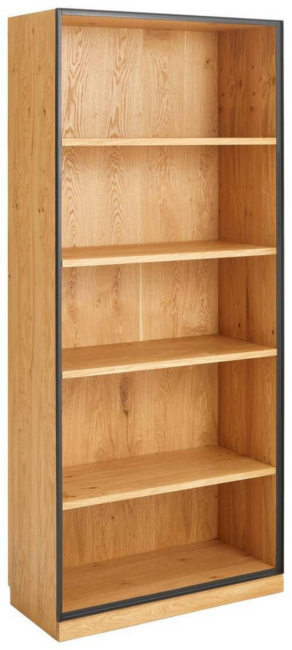 AKTENREGAL 86/197/40 cm  - Eichefarben/Graphitfarben, Natur, Holz/Holzwerkstoff (86/197/40cm) - Linea Natura