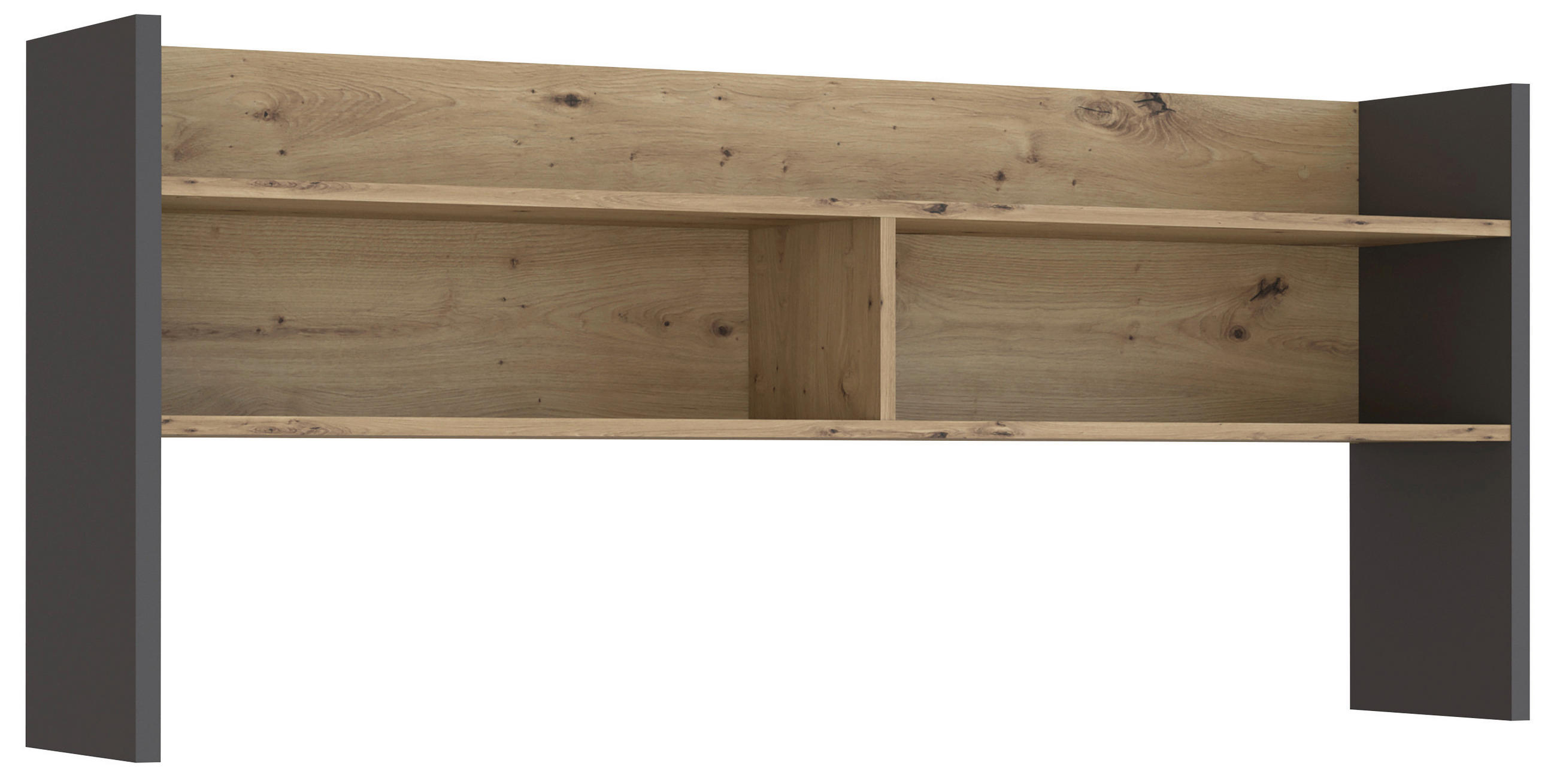 NASTAVEK ZA PISALNO MIZO - siva/hrast artisan, Moderno, leseni material (139,6/60/25,8cm) - MID.YOU