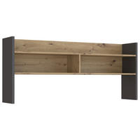 NASTAVEK ZA PISALNO MIZO - siva/hrast artisan, Moderno, leseni material (139,6/60/25,8cm) - MID.YOU