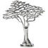 DEKOBAUM - Silberfarben, Design, Metall (30/10/33cm) DEKOBAUM - Silberfarben, Design, Metall (30/10/33cm)