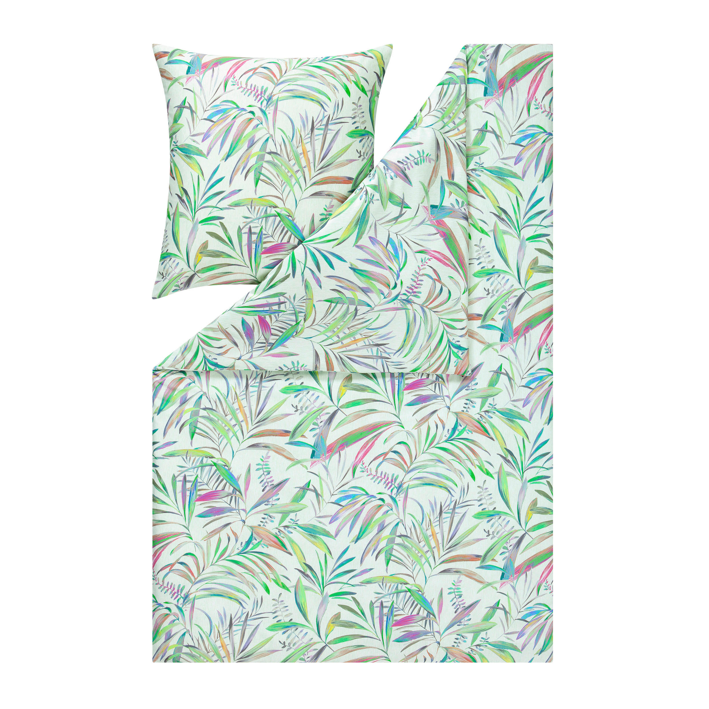 BETTWÄSCHE Impulse Makosatin 200/200 cm  - Grün, Design, Textil (200/200cm) - Estella