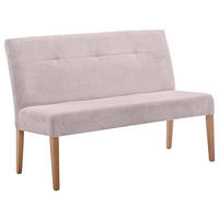 SITZBANK 140/92/66 cm Cord Buchefarben, Altrosa Buche massiv  - Buchefarben/Altrosa, KONVENTIONELL, Holz/Textil (140/92/66cm) - home24