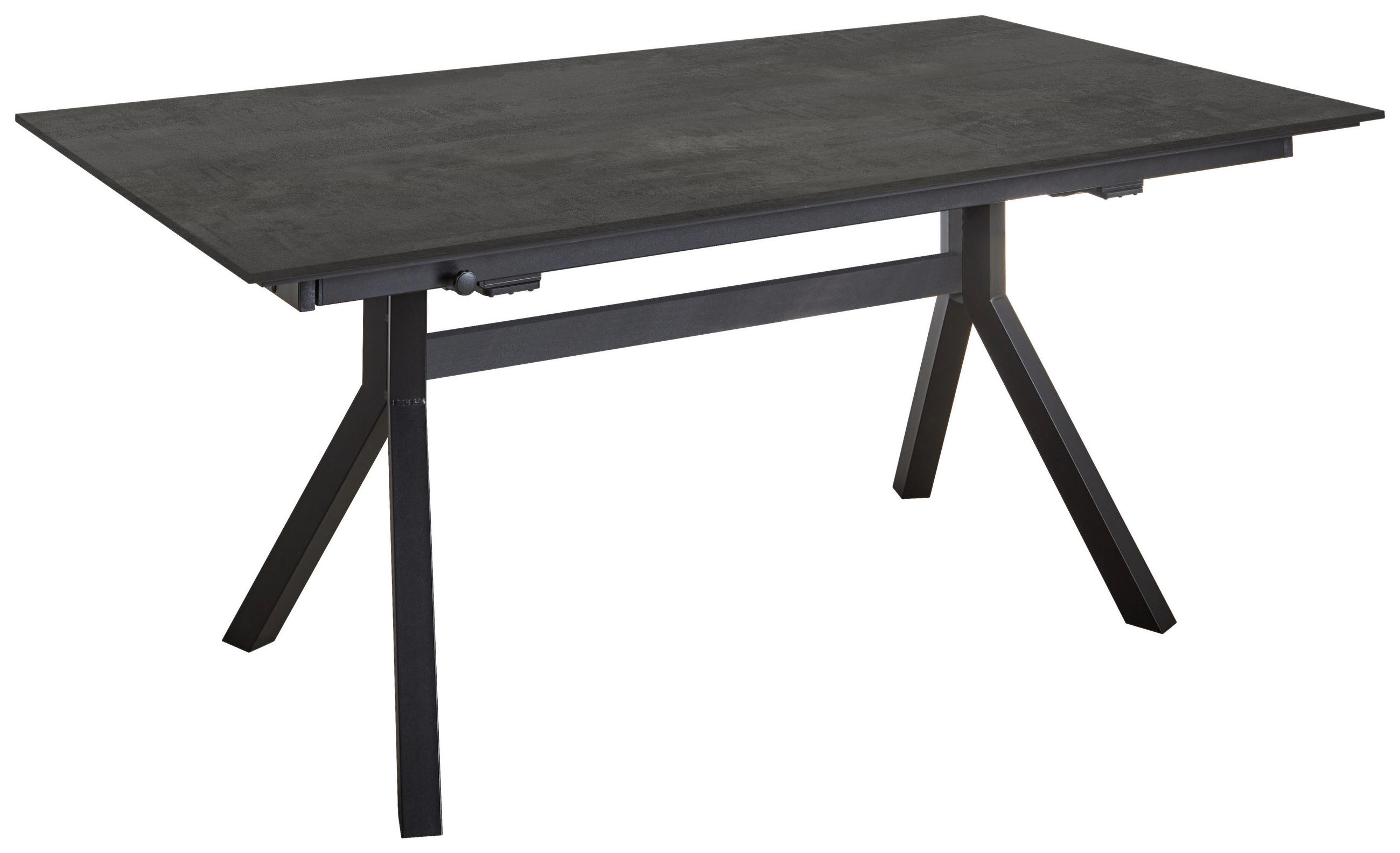 ESSTISCH in Holz, Metall 200-300/95/76 cm  - Schwarz, Basics, Holz/Metall (200-300/95/76cm) - Celina Home