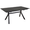 ESSTISCH in Holz, Metall 200-300/95/76 cm  - Schwarz, Basics, Holz/Metall (200-300/95/76cm) - Celina Home