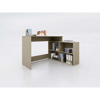 KOTNA PISALNA MIZA leseni material hrast sonoma  - hrast sonoma, Moderno, leseni material (120/100/77/50/29cm) - Xora