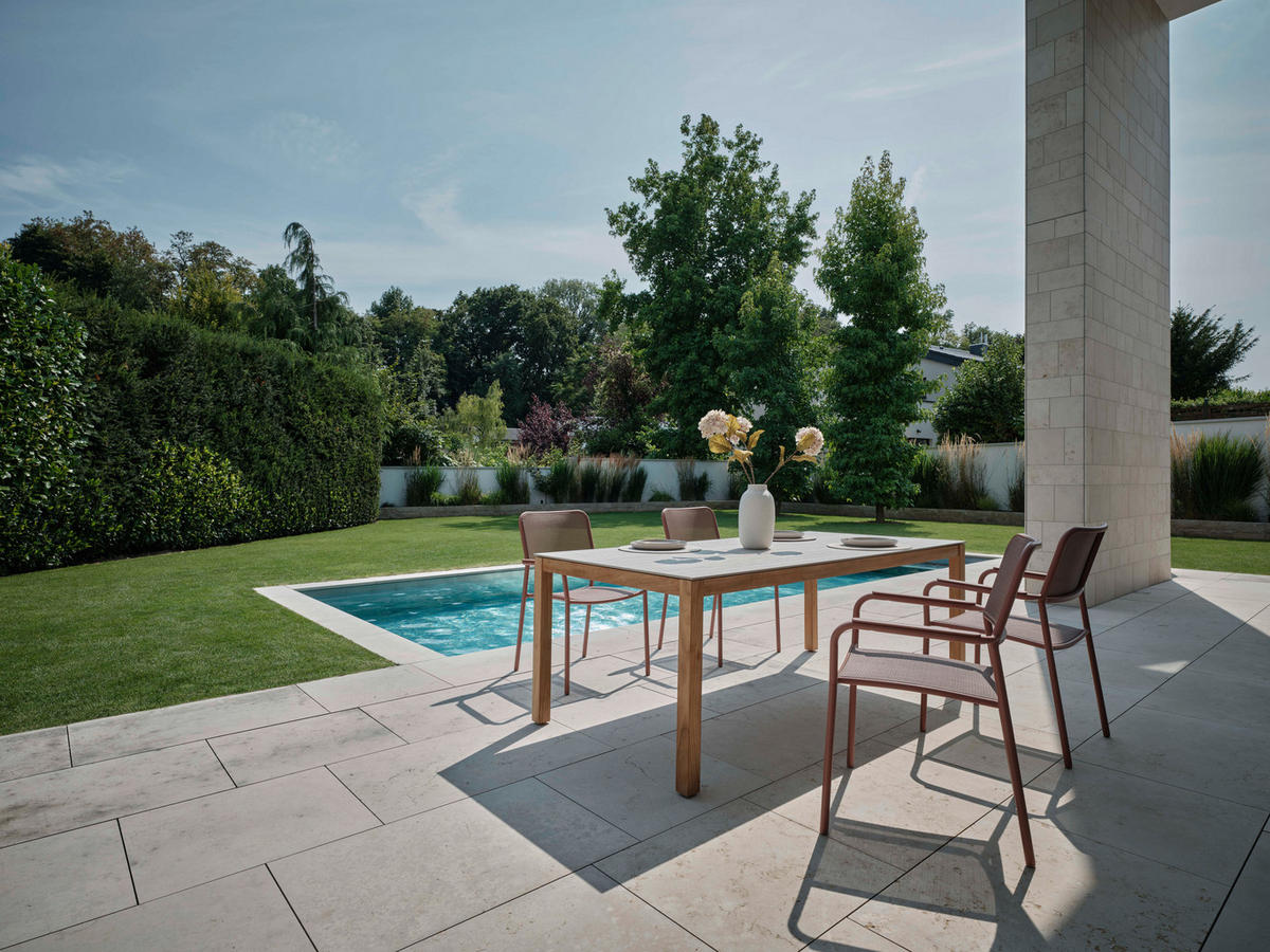 STAPELSESSEL Aluminium Terracotta  - Terracotta, Basics, Textil/Metall (61/89/59cm) - Stern