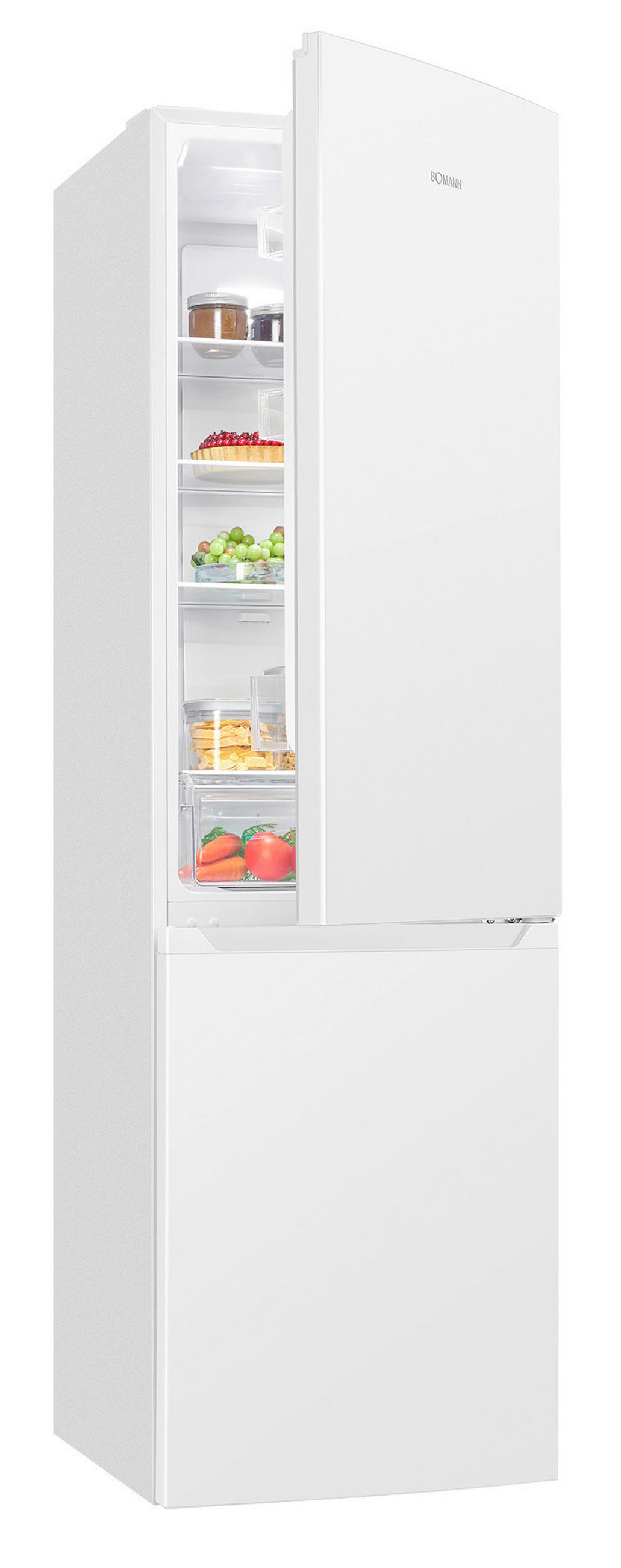 KÜHL-GEFRIER-KOMBINATION 54,5/181/61,6 cm KG 7370  - Weiß, Trend, Kunststoff (54,5/181/61,6cm) - Bomann