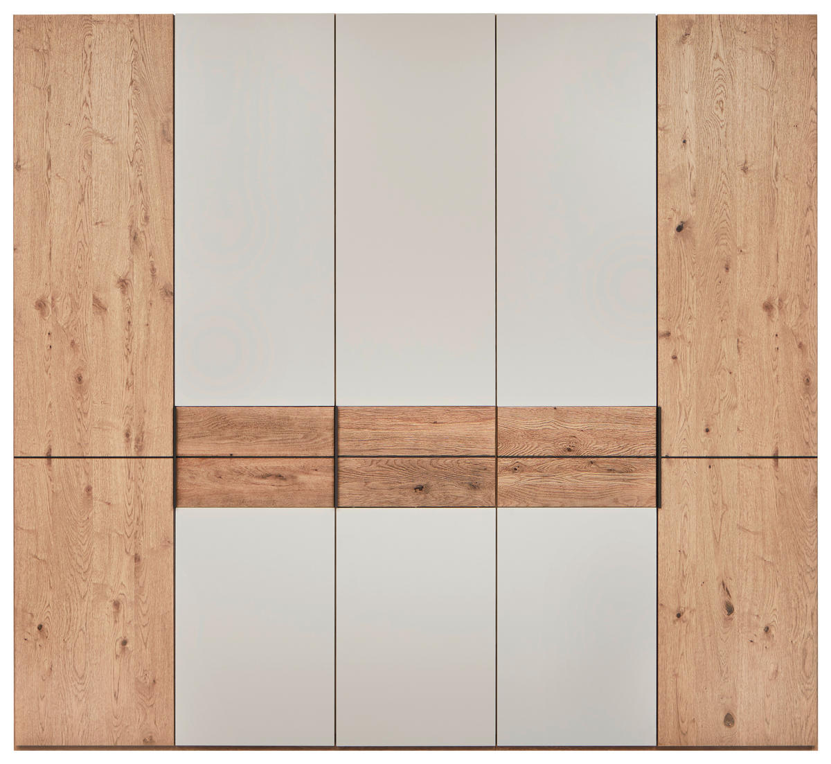 DREHTÜRENSCHRANK in Taupe, Eichefarben  - Taupe/Eichefarben, Konventionell, Holz/Holzwerkstoff (250/229/59cm) - Dieter Knoll