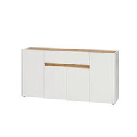 SIDEBOARD  170/86/40 cm 2 Schublade(n)  - Eiche Wotan/Schwarz, Design, Holzwerkstoff/Kunststoff (170/86/40cm) - Modante