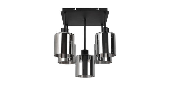 DECKENLEUCHTE Elia 36/36/40 cm  - Schwarz, Design, Glas/Metall (36/36/40cm) - Novel