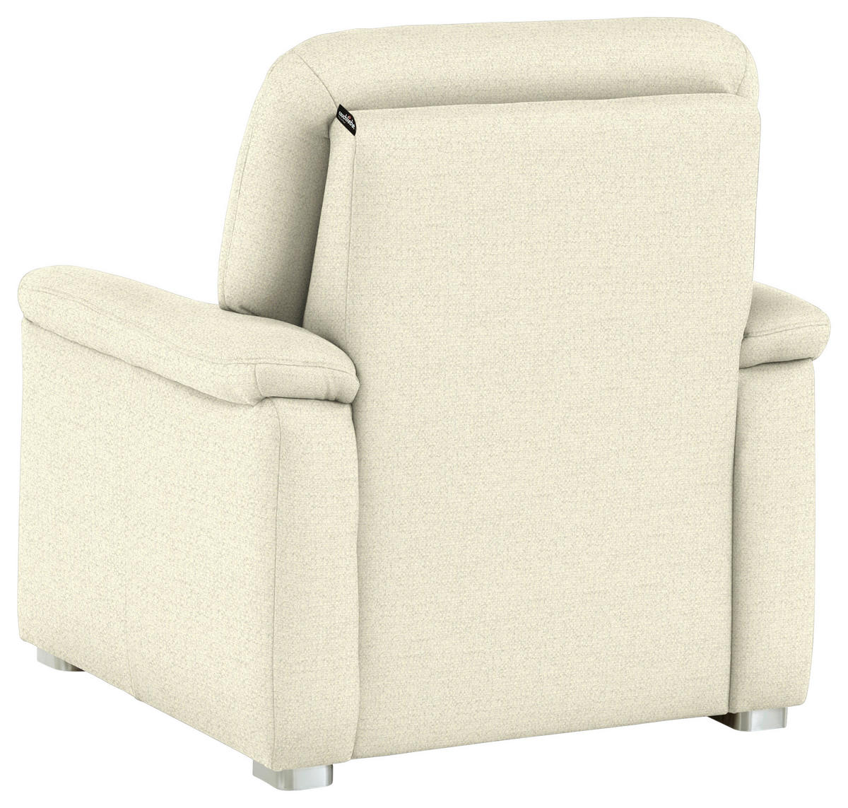 SESSEL Chenille Beige  - Beige/Alufarben, Konventionell, Textil/Metall (88/96/89cm) - Beldomo Comfort