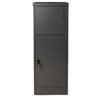 PAKETBOX Schwarz  - Schwarz, Basics, Metall (39,5/118,5/38,5cm) - Ambia Garden