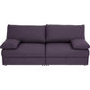 SCHLAFSOFA Violett  - Chromfarben/Violett, Design, Textil/Metall (192/77-88/110-120cm) - Bali