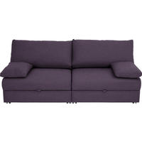 SCHLAFSOFA Violett  - Chromfarben/Violett, Design, Textil/Metall (192/77-88/110-120cm) - Bali