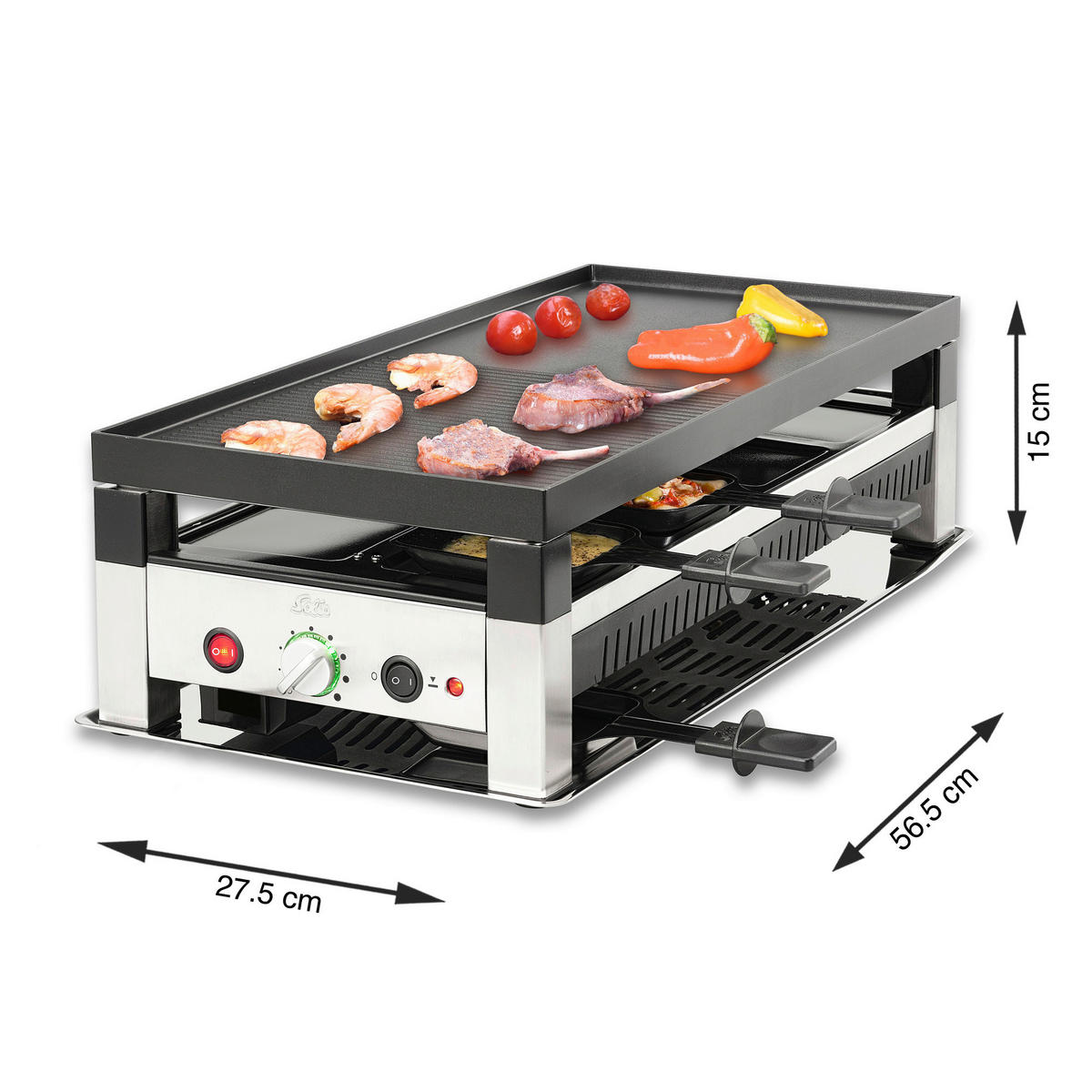 TISCHGRILL  - Schwarz, Basics, Metall (15/27/57cm)