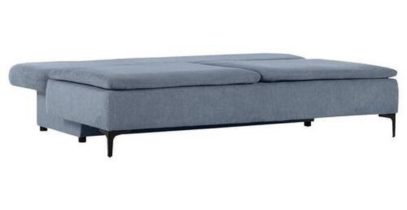 SCHLAFSOFA in Flachgewebe Blau  - Blau/Dunkelgrau, Design, Textil/Metall (203/75/100cm) - Carryhome