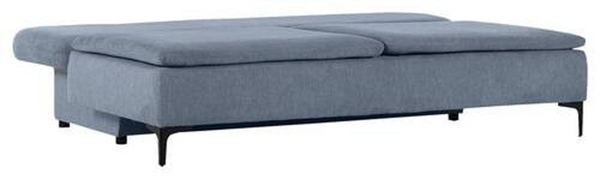 BÄDDSOFFA i flatväv blå  - mörkgrå/blå, Design, metall/textil (203/75/100cm) - MID.YOU