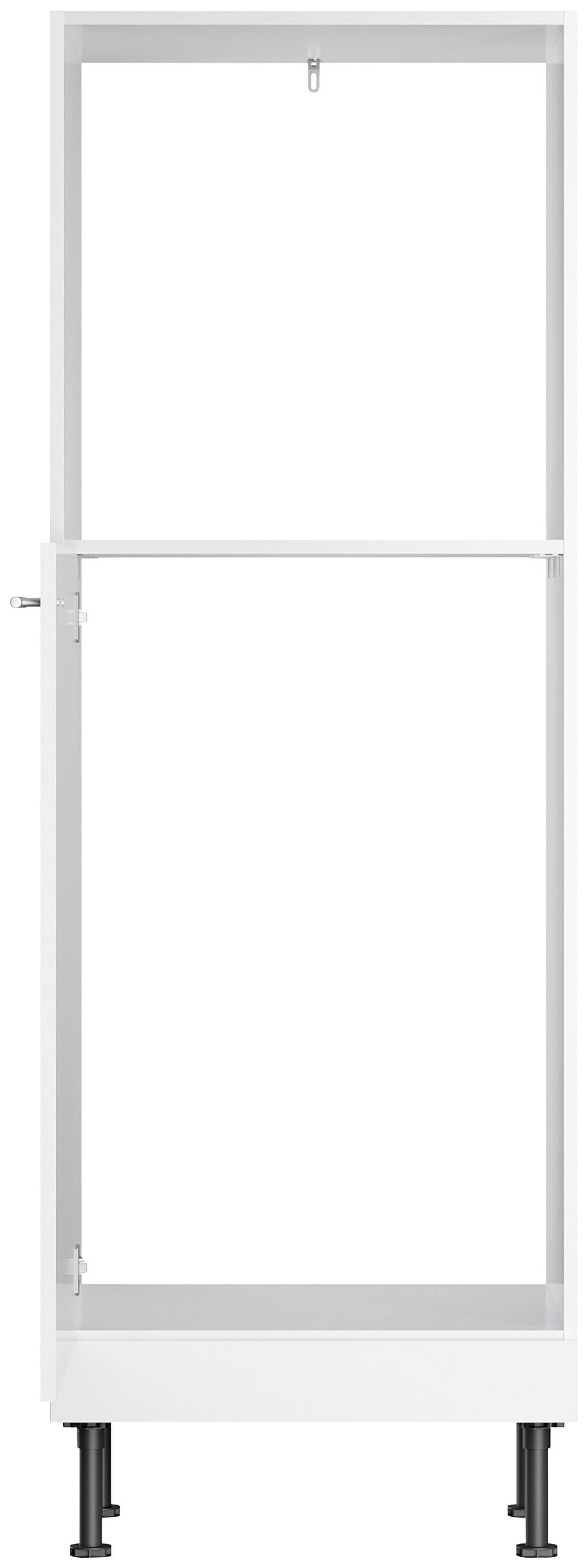 KÜCHENLEERBLOCK 270 cm   in Weiß  - Edelstahlfarben/Anthrazit, Basics, Holzwerkstoff/Metall (270cm) - Optifit