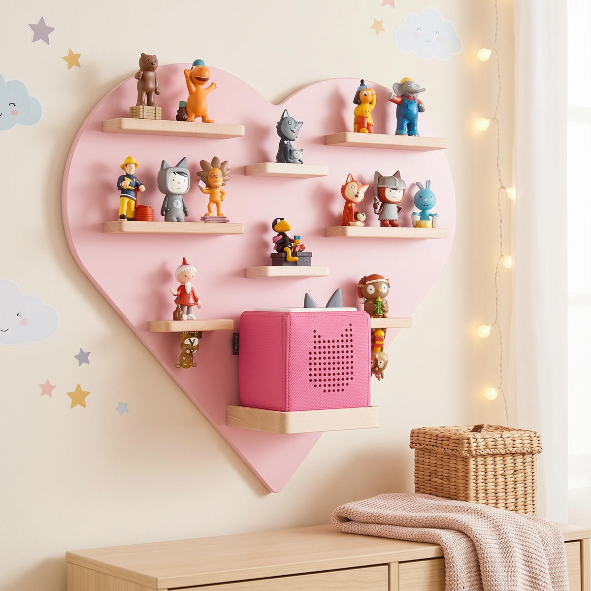KINDERREGAL Rosa  - Rosa, MODERN, Holzwerkstoff (54/51/19cm) - Livetastic