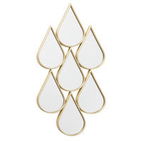 WANDDEKO Metall  - Transparent/Goldfarben, Basics, Metall (46/98/4,5cm) - Boltze Home