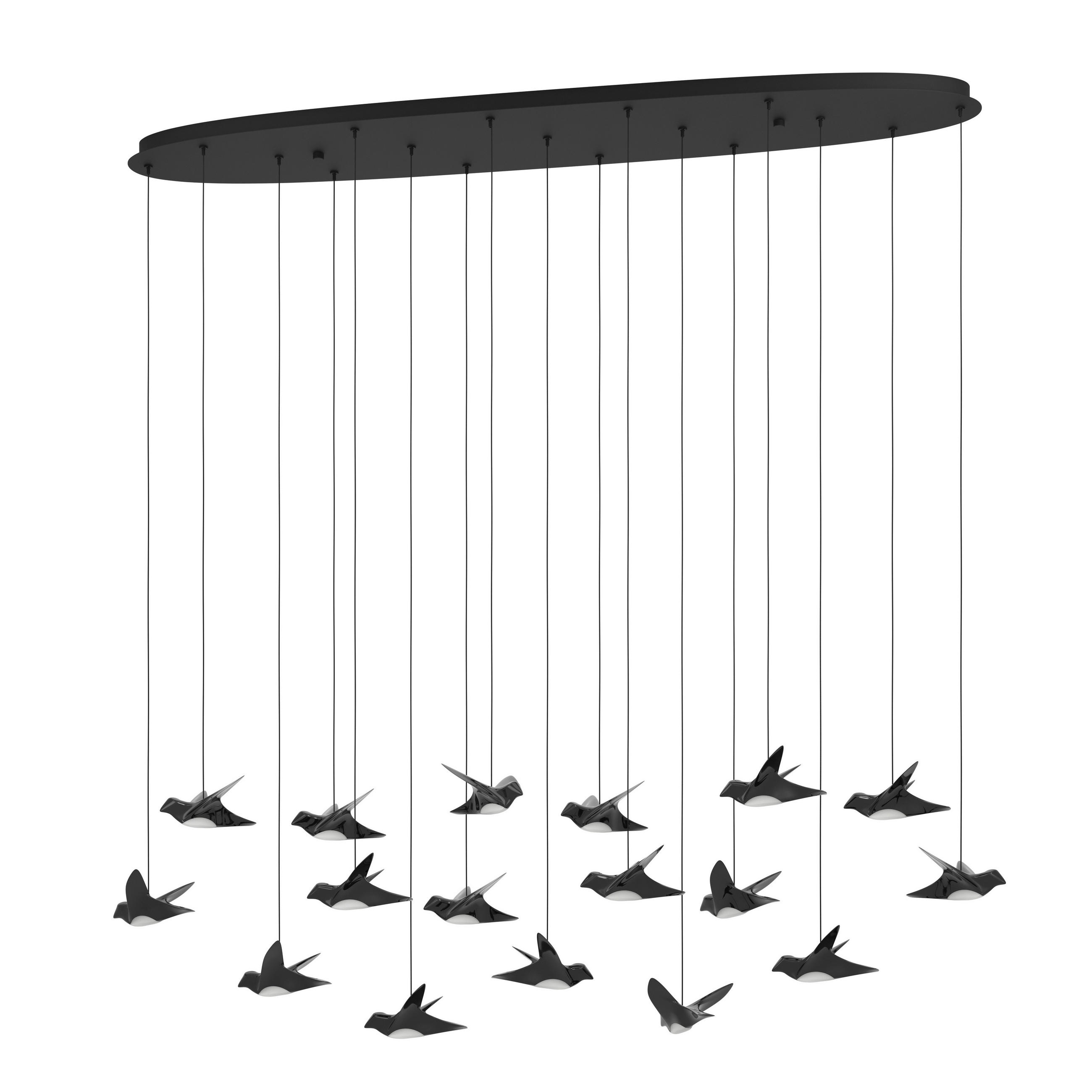 LED-HÄNGLAMPA Paratebueno 148/26/220 cm  - svart, Design, metall/plast (148/26/220cm) - Eglo