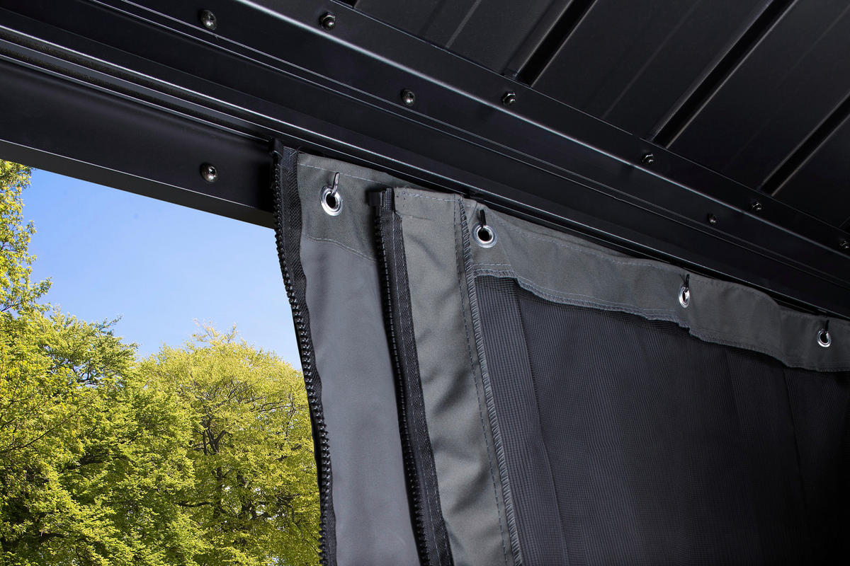 PAVILLON 598/307/363 cm Aluminium  - Anthrazit, Basics, Metall (598/307/363cm)