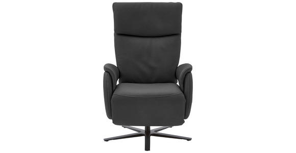 RELAXSESSEL in Textil Dunkelgrau - Dunkelgrau/Schwarz, Design, Textil/Metall (70/117/85cm) - Dieter Knoll