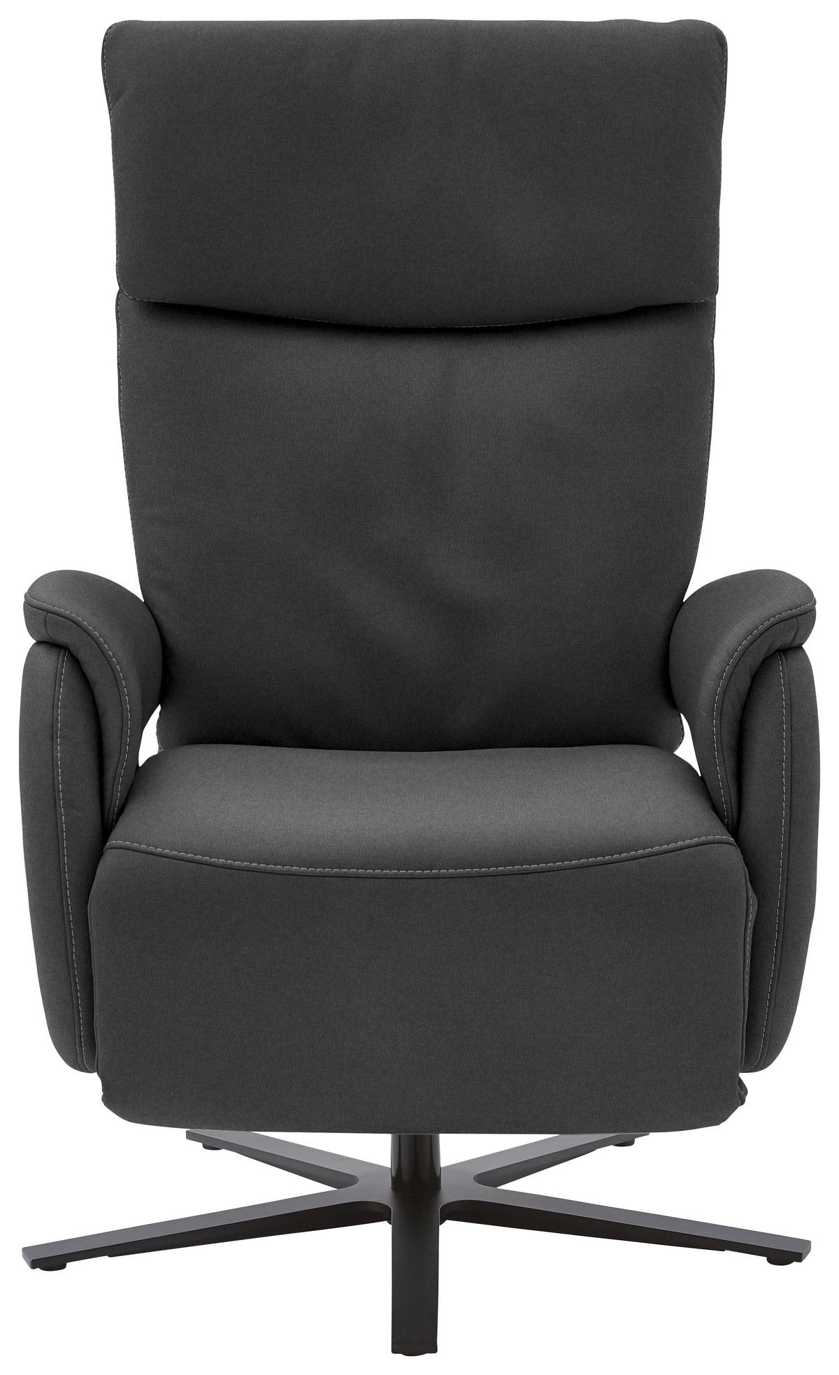 RELAXSESSEL in Textil Dunkelgrau  - Dunkelgrau/Schwarz, Design, Textil/Metall (70/117/85cm) - Dieter Knoll