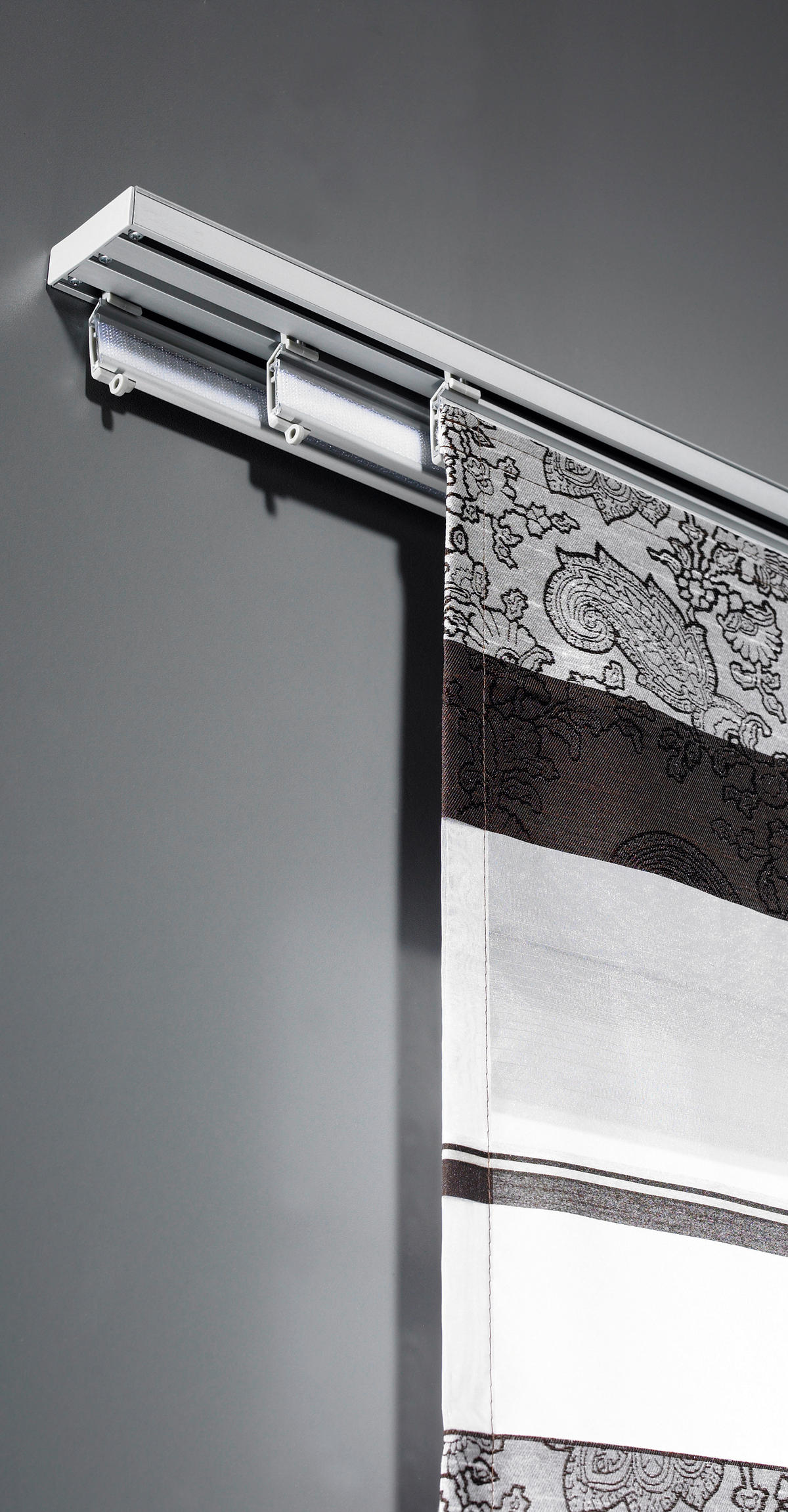 FLÄCHENVORHANGSCHIENE  160 cm  - Weiß, Design, Metall (160cm) - Homeware
