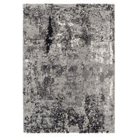 WEBTEPPICH 80/150 cm Timeline Quantum Grau, Hellgrau, Dunkelgrau  - Dunkelgrau/Hellgrau, Design, Textil (80/150cm) - Novel