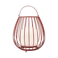 AKKU-TISCHLEUCHTE Jim 28/30 cm   - Rot/Weiß, Design, Kunststoff/Metall (28/30cm) - Nordlux