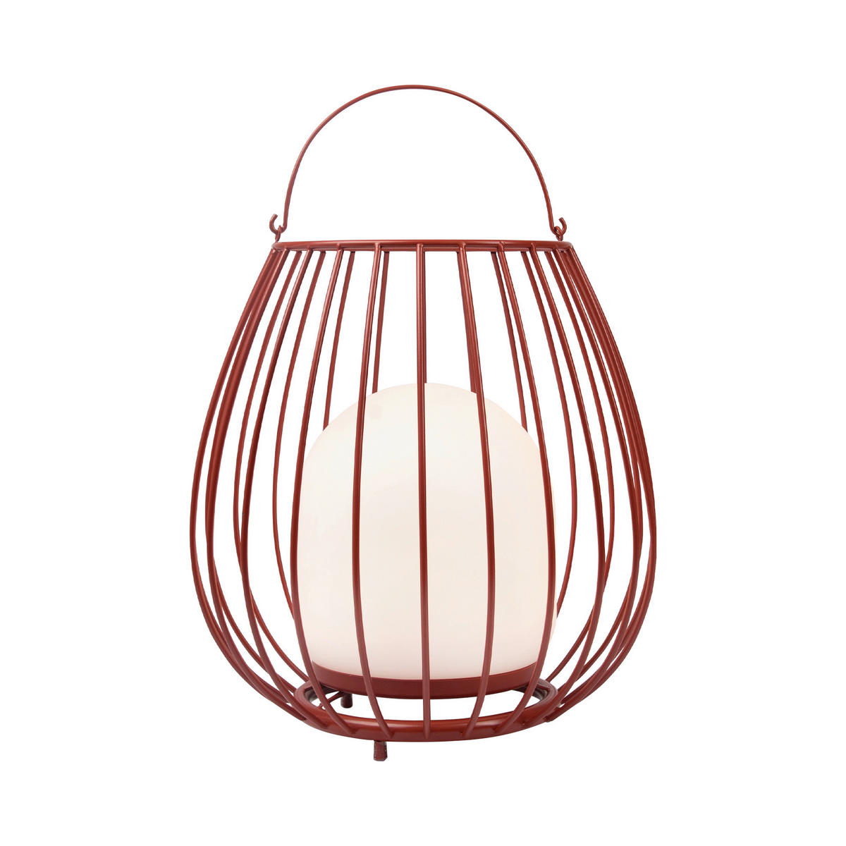 AKKU-TISCHLEUCHTE Jim 28/30 cm   - Rot/Weiß, Design, Kunststoff/Metall (28/30cm) - Nordlux