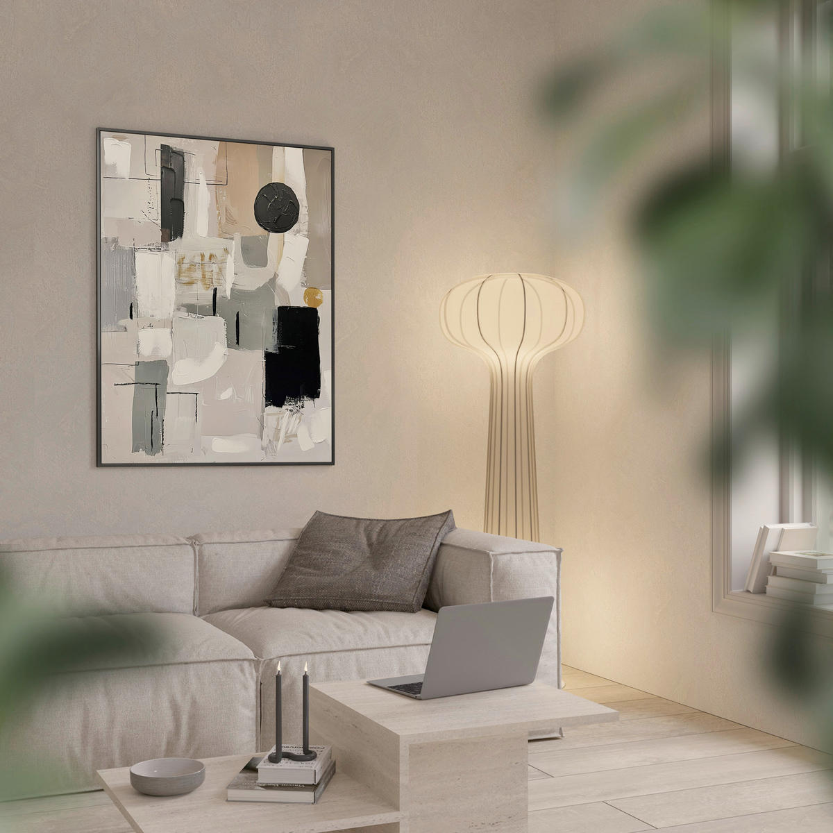 LEINWANDBILD Abstraktes 70/100 cm  - Multicolor, Basics, Holz/Textil (70/100cm)