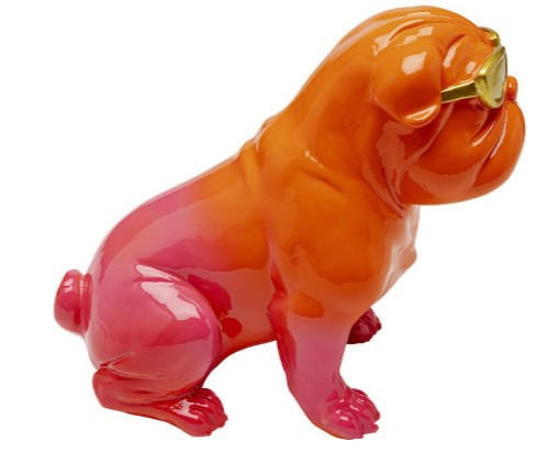 DEKOHUND - Pink/Goldfarben, Design, Kunststoff (11/17/20cm) - Kare-Design